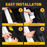 4pcs Car Door Plate Protective Stickers Carbon FiberLeather Car Sticker For Mercedes benz AMG W204 W212 W211 W124 W210 GLC CLA