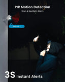 ieGeek 2K Wireless Security Camera Outdoor Colorful Night Vision, Rechargeable Battery CCTV Camera Systems, WiFi Home