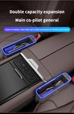 Car Seat Gap Organizer USB Charging Multifunction Storage Box For Mercedes-Benz A B C E V R-Class A45 C43 CLA GLA GLB GLC SLK SL
