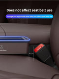 Car Seat Gap Organizer USB Charging Multifunction Storage Box For Mercedes-Benz A B C E V R-Class A45 C43 CLA GLA GLB GLC SLK SL