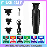Kemei 2299 Barber Cordless Hair Trimmer 0mm Zero Gapped Carving Clipper Detailer Professional Electric Finish Cutting Machine