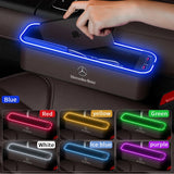 Car Seat Gap Organizer USB Charging Multifunction Storage Box For Mercedes-Benz A B C E V R-Class A45 C43 CLA GLA GLB GLC SLK SL