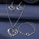 Exquisite Double Heart Necklace