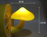 LED Night Light Mushroom Wall Lamp