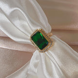 Emerald Necklace Female Zircon Crystal